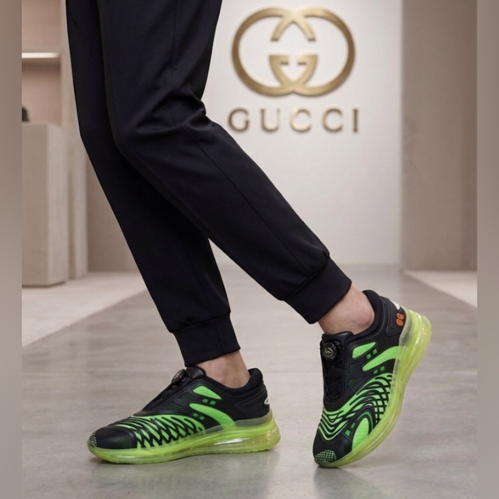 New authentic Gucci luxury designer men’s signature sneakers sz US 6.5 Gucci 6